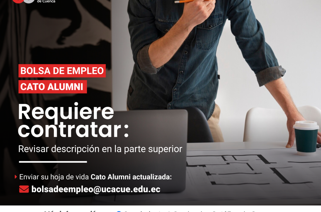 Institución de Educación Superior, requiere contratar para la ciudad de La Troncal, Arquitecto(a) con Maestría en el área de Arquitectura