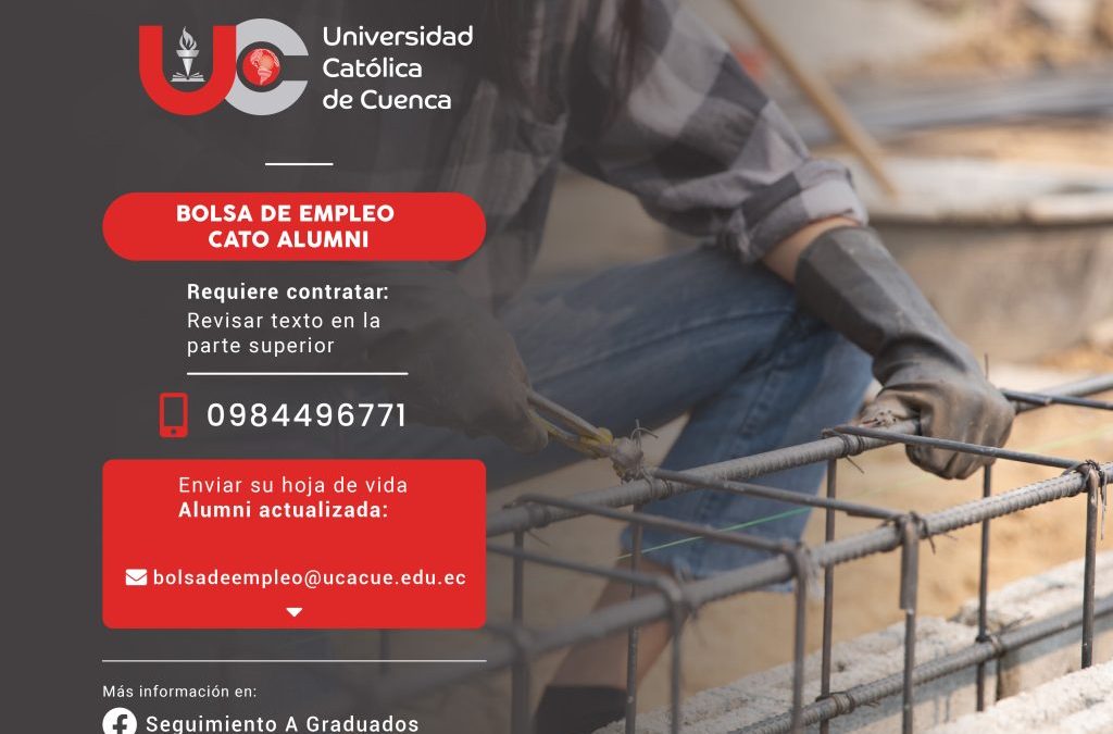 Constructora, requiere contratar para la ciudad de Yantzaza, profesional Ingeniero Civil.