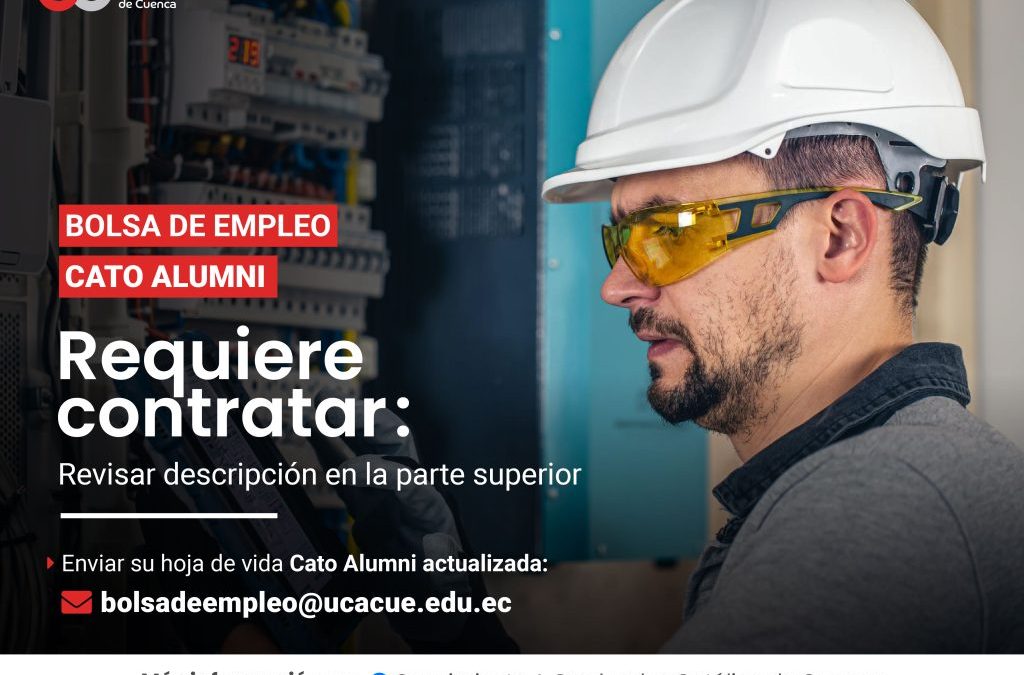 Constructora, requiere contratar para la ciudad de Yantzaza, profesional Ingeniero Eléctrico.