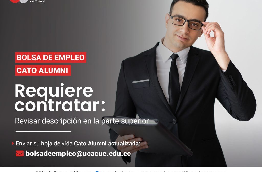 Importante Entidad Pública requiere contratar para la ciudad de Cuenca, profesional en Derecho