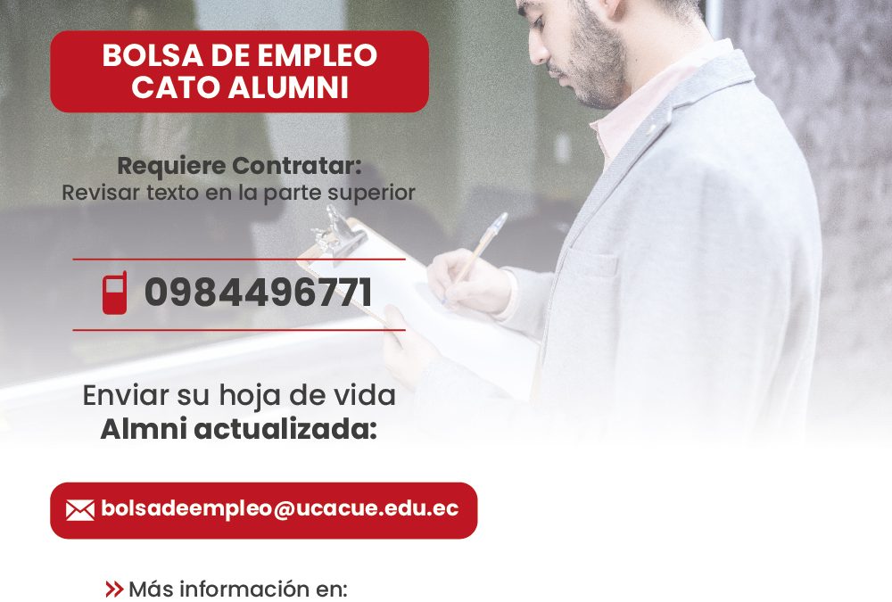 La Carrera de Psicología Clínica requiere contratar Psicólogo Clínico, con maestría en Terapia Familiar Sistémica